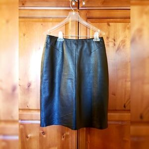 Pelle Studio Black Leather Skirt
